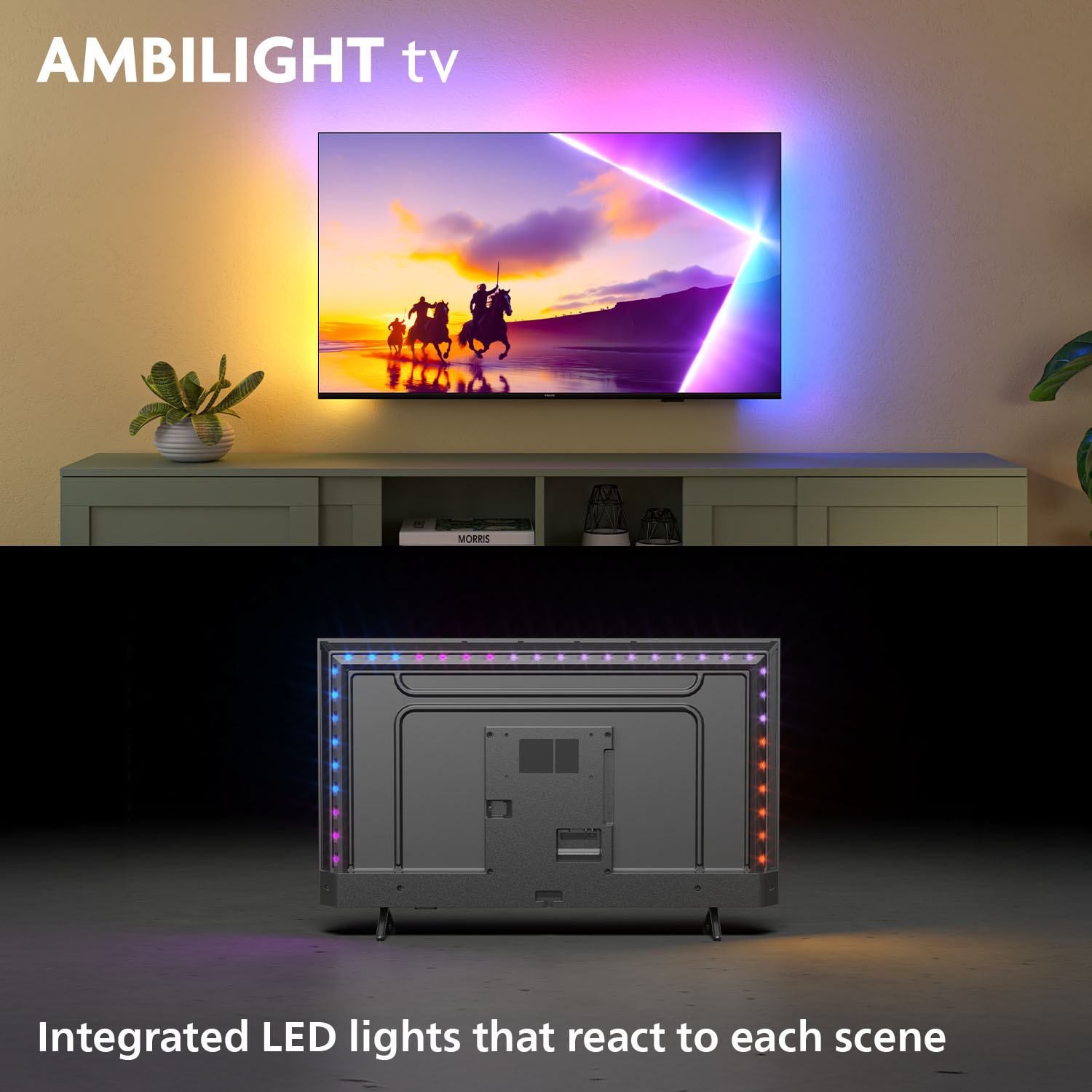 TV PHILIPS The One LED 85PUS8500/12 Titan OS (215 cm, 4K UHD Ambilight, HDR10+, AI Sound, Smart TV)-4