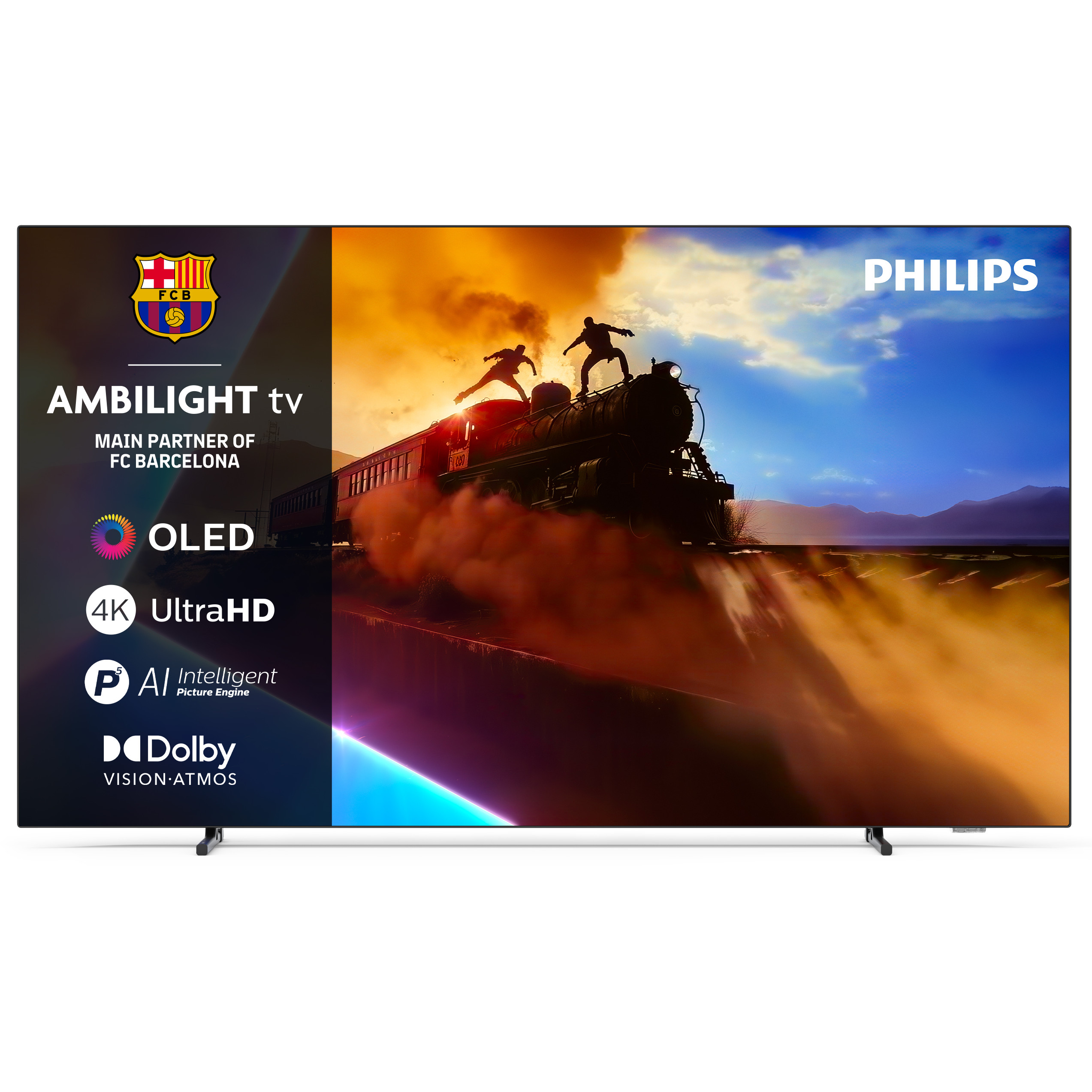 TV PHILIPS OLED Ambilight 55OLED760/12 (139 cm, 4K UHD, HDR10+ Adaptive, Dolby Atmos, Smart)