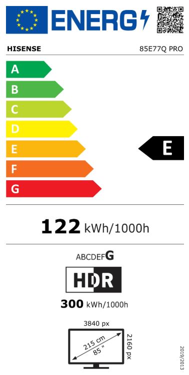 TV HISENSE QLED 85E77Q PRO VIDAA U7.6 (215 cm, 4K UHD, HDR10+ Adaptive, Dolby Atmos, Smart TV)-5