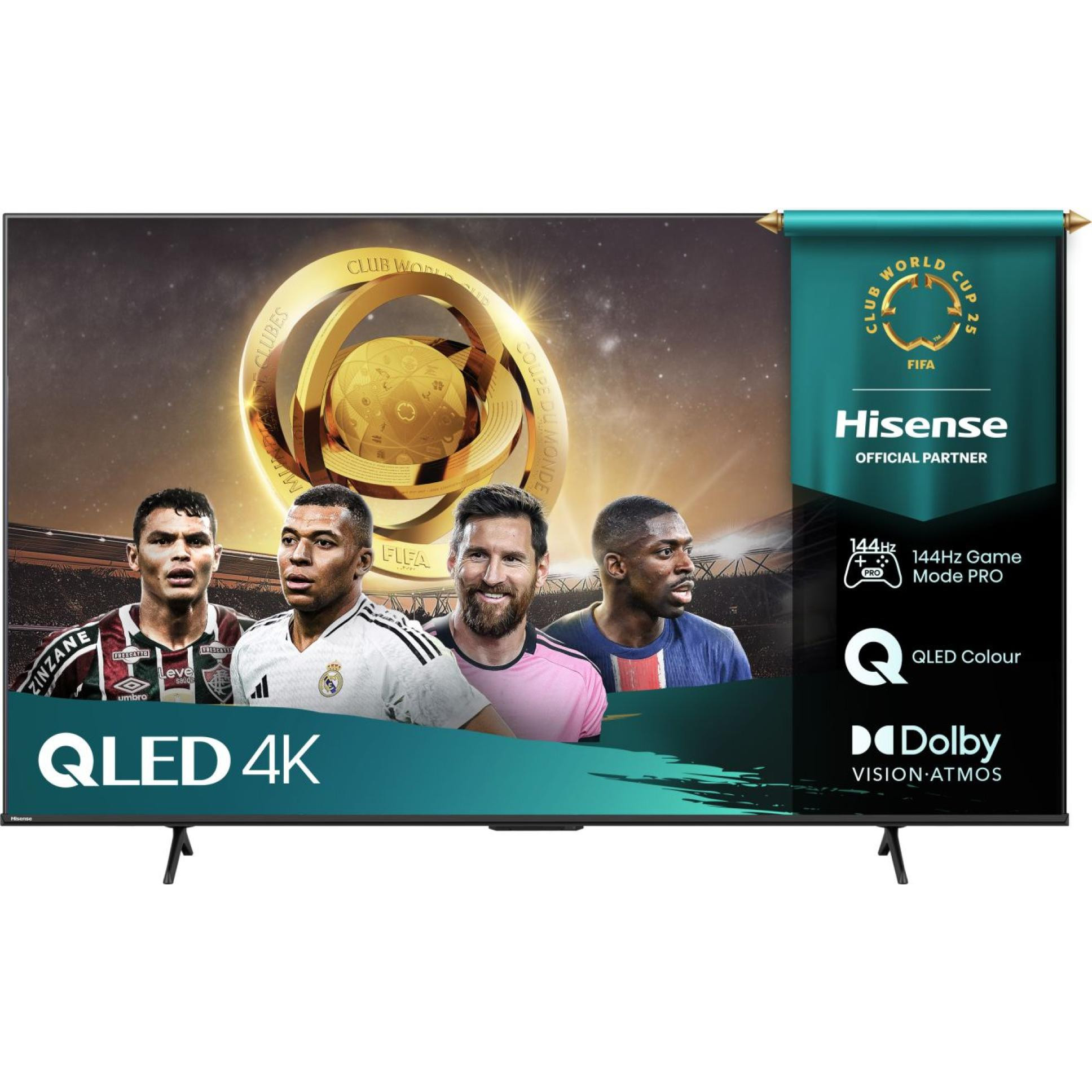 TV HISENSE QLED 75E77Q PRO VIDAA U7.6 (189 cm, 4K UHD, Dolby Vision IQ, HDR10+, Dolby Atmos, Smart TV)