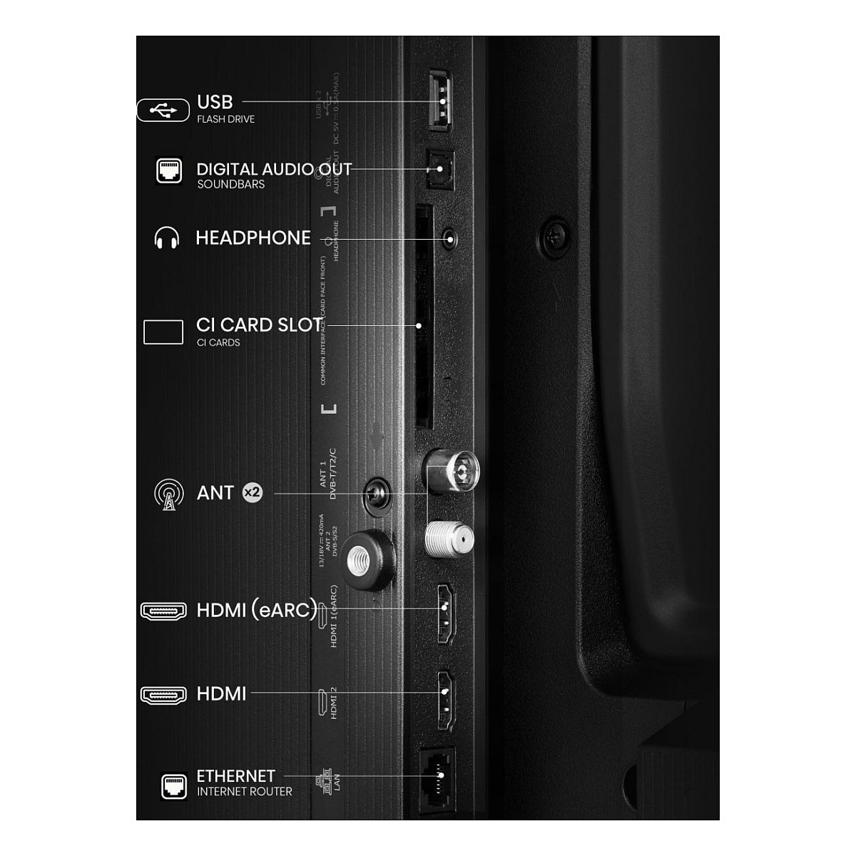 TV HISENSE LED 40A4Q VIDAA U6 (101 cm, Full HD, 60Hz, DTS Virtual:X, Smart TV)-8