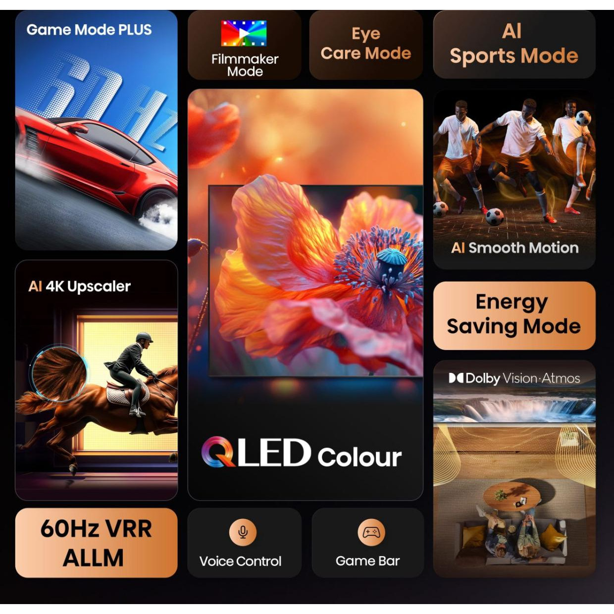 TV HISENSE QLED 43E77Q VIDAA U7.6 (108 cm, 4K UHD, HDR10+, Dolby Atmos, Smart TV)-4