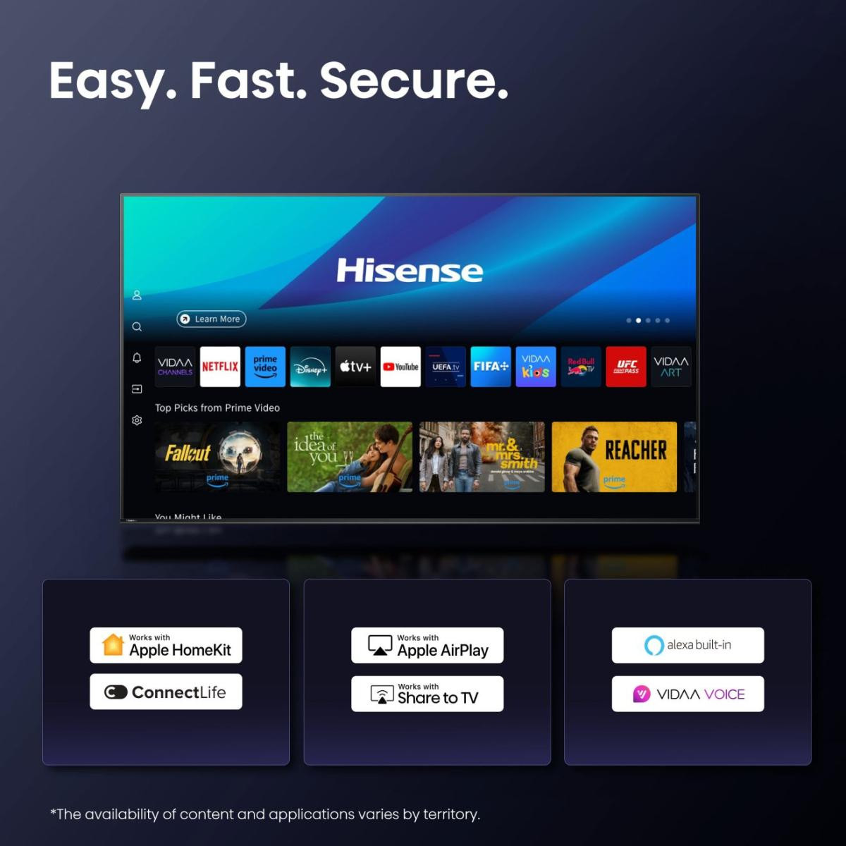 TV HISENSE QLED 43E77Q VIDAA U7.6 (108 cm, 4K UHD, HDR10+, Dolby Atmos, Smart TV)-9