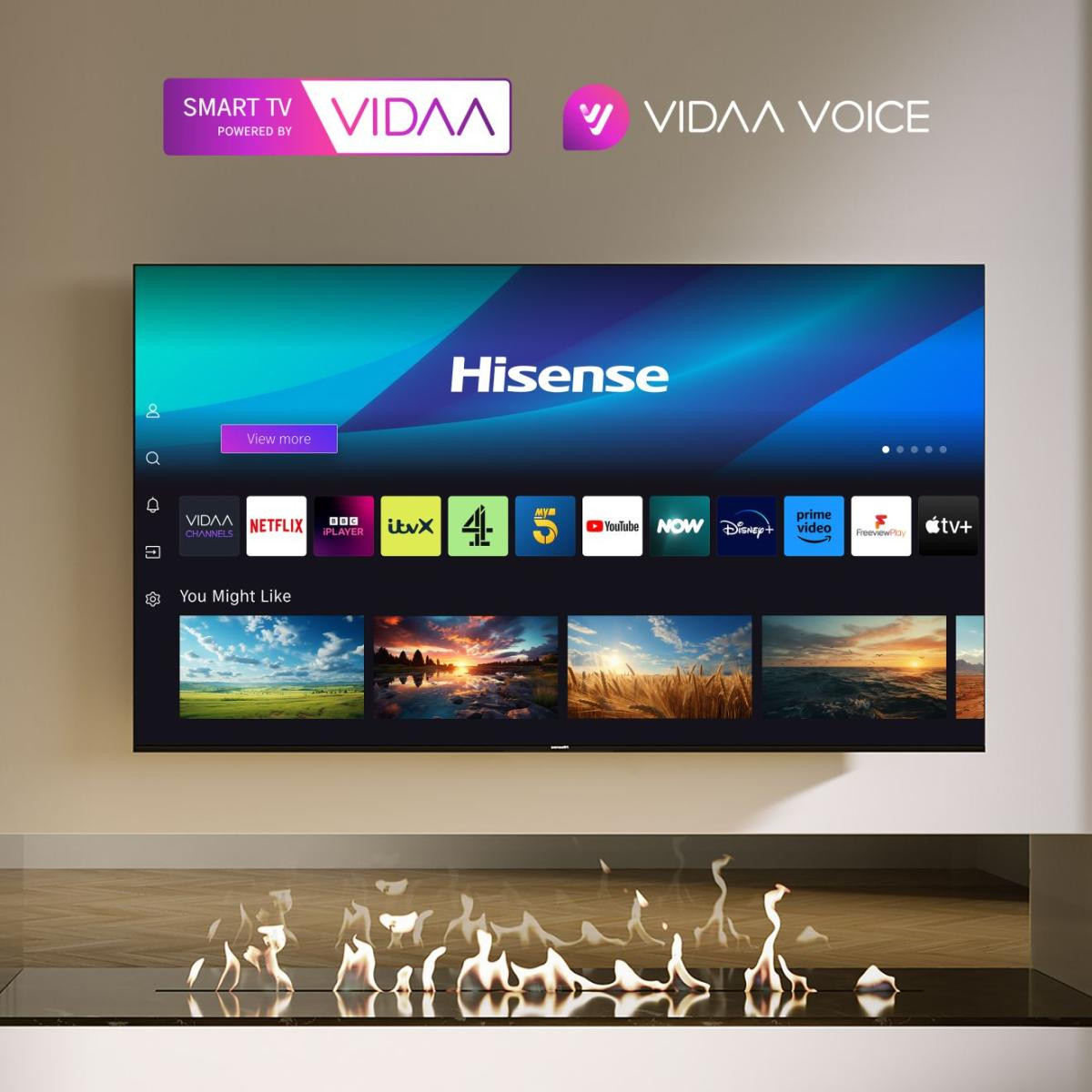 TV HISENSE LED 55A6N VIDAA U7.6 (139 cm, 4K UHD, HDR10+, DTS Virtual:X, Smart TV)-3
