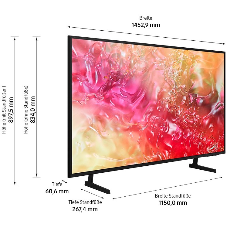 TV SAMSUNG Crystal UHD GU65DU7199UXZG Tizen Smart TV (163 cm, 4K, HDR10+, OTS Lite, Adaptive Sound, Smart TV)-1