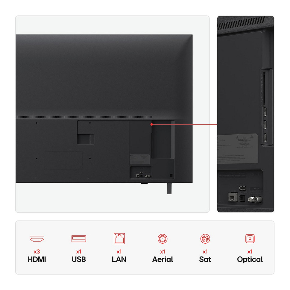 TV LG LED 43UA75006LA webOS 25 (108 cm, 4K UHD, HDR10, AI Sound Pro, Smart TV)-6