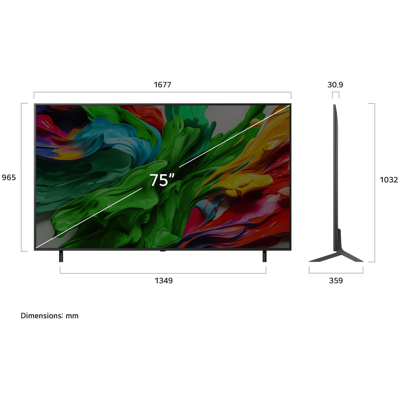 TV LG QNED evo MiniLED 75QNED85A6C webOS 25 (189 cm, 4K UHD, HDR10, AI Sound Pro, Smart TV)-4