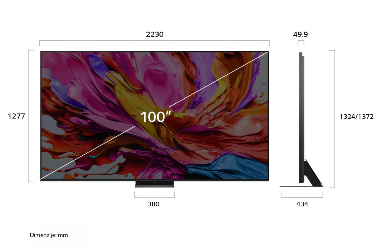 TV LG 100QNED86A6.AEU (254 cm, 4K QNED evo, Mini-LED, Smart, webOS, crni)-4