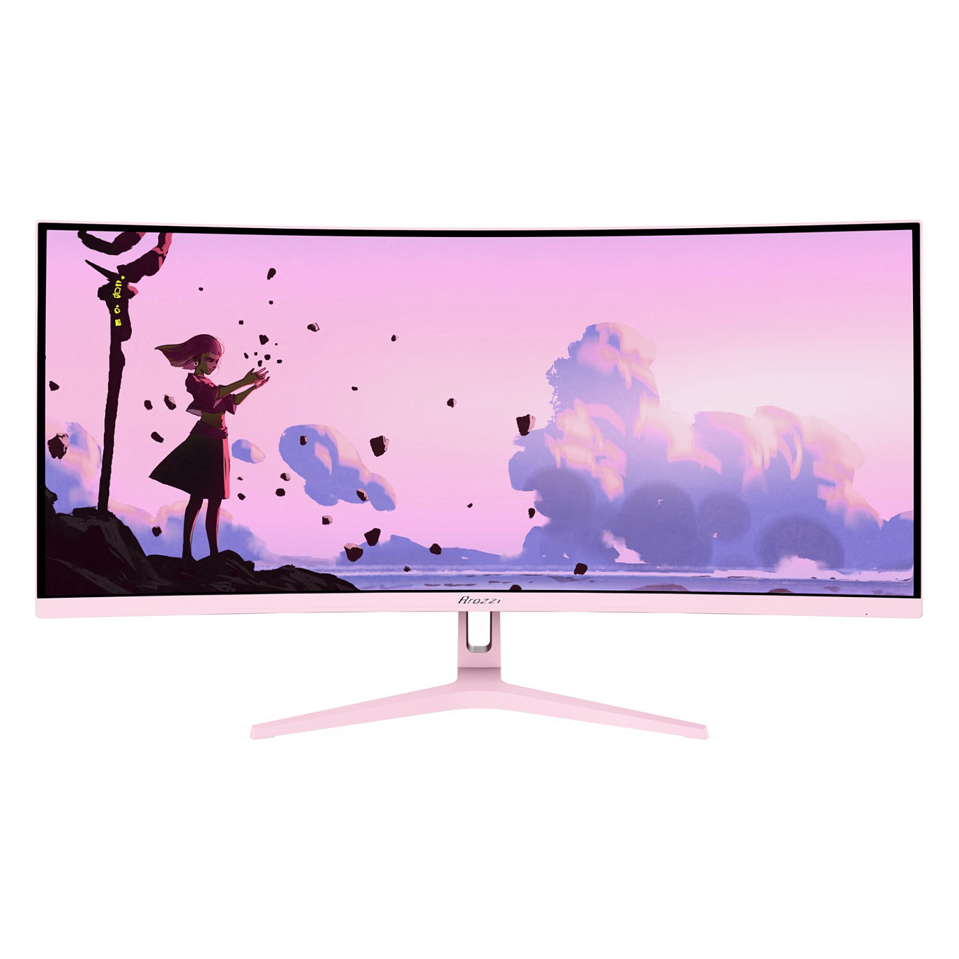 Monitor AROZZI Nova 34" (VA, UWQHD, 165Hz, 1ms, Adaptive Sync, HDR, roza boja)-0