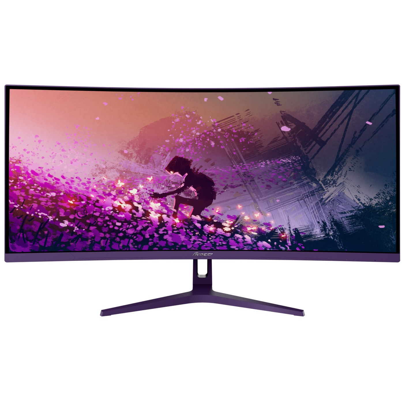 Gaming Monitor AROZZI Nova 34" UWQHD VA 165Hz 1ms Curved HDR FreeSync Premium Ljubičasti-0