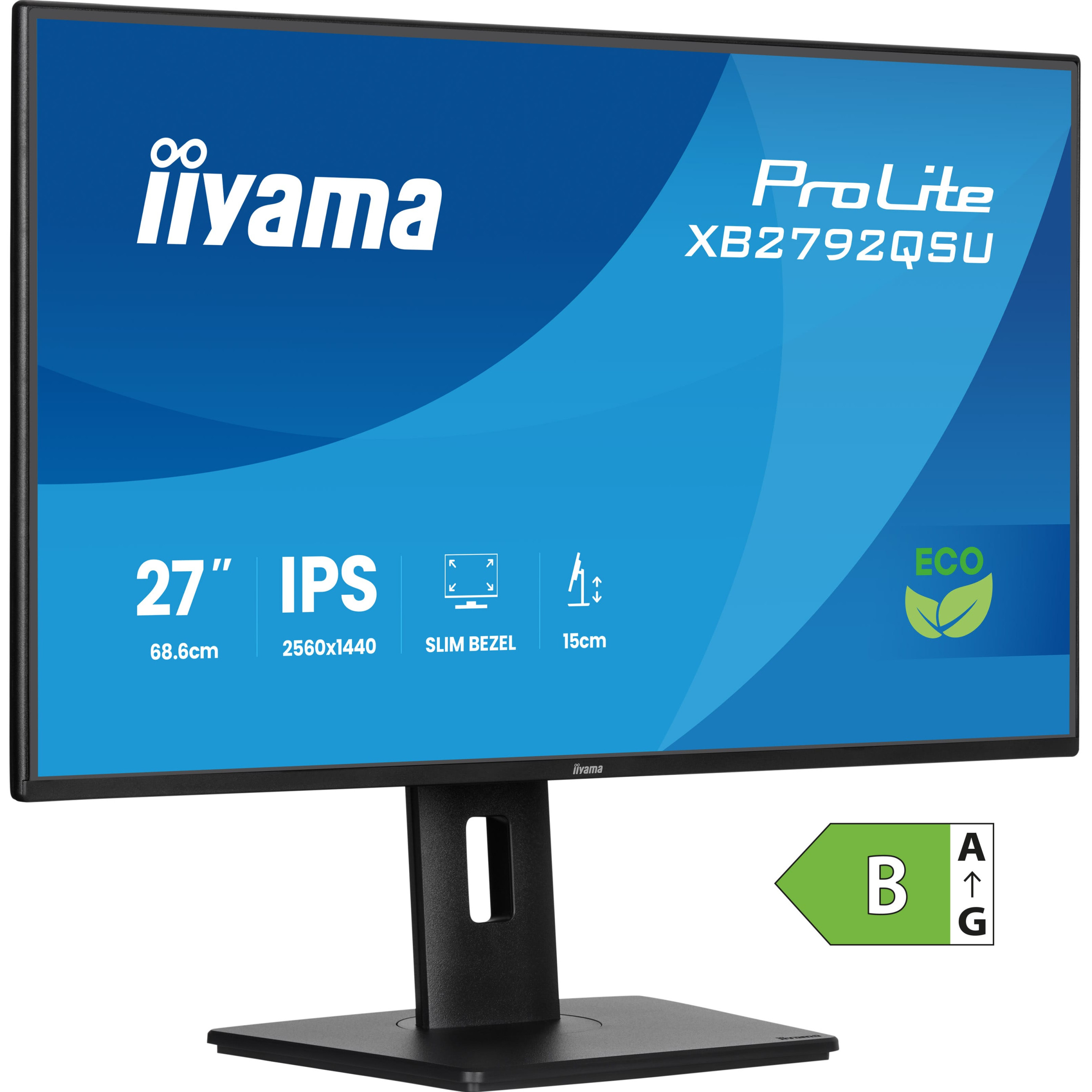 Monitor IIYAMA XB2792QSU-B1 (27", 2560x1440, IPS, HDMI, DP, 2xUSB)