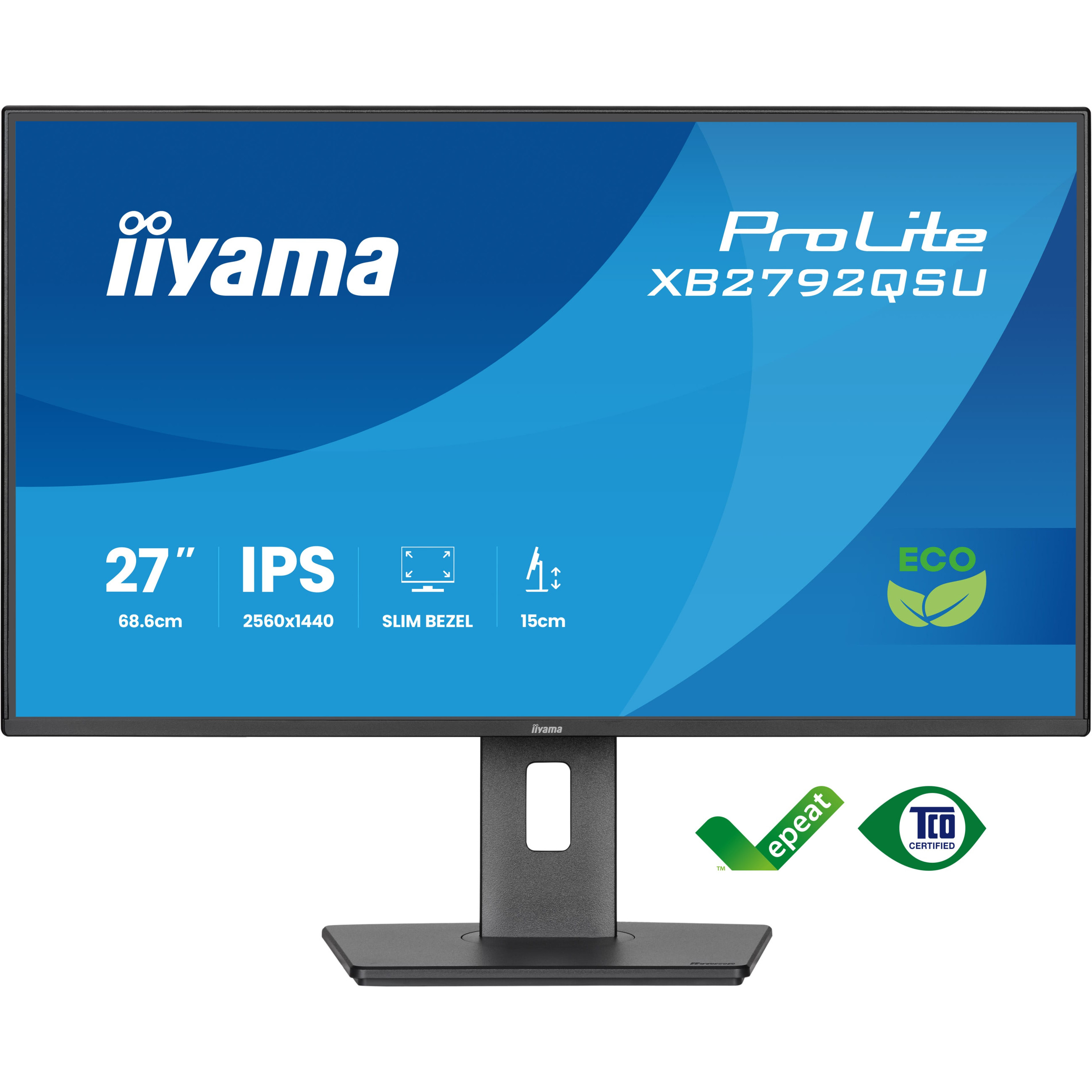 Monitor IIYAMA XB2792QSU-B1 (27", 2560x1440, IPS, HDMI, DP, 2xUSB)-1