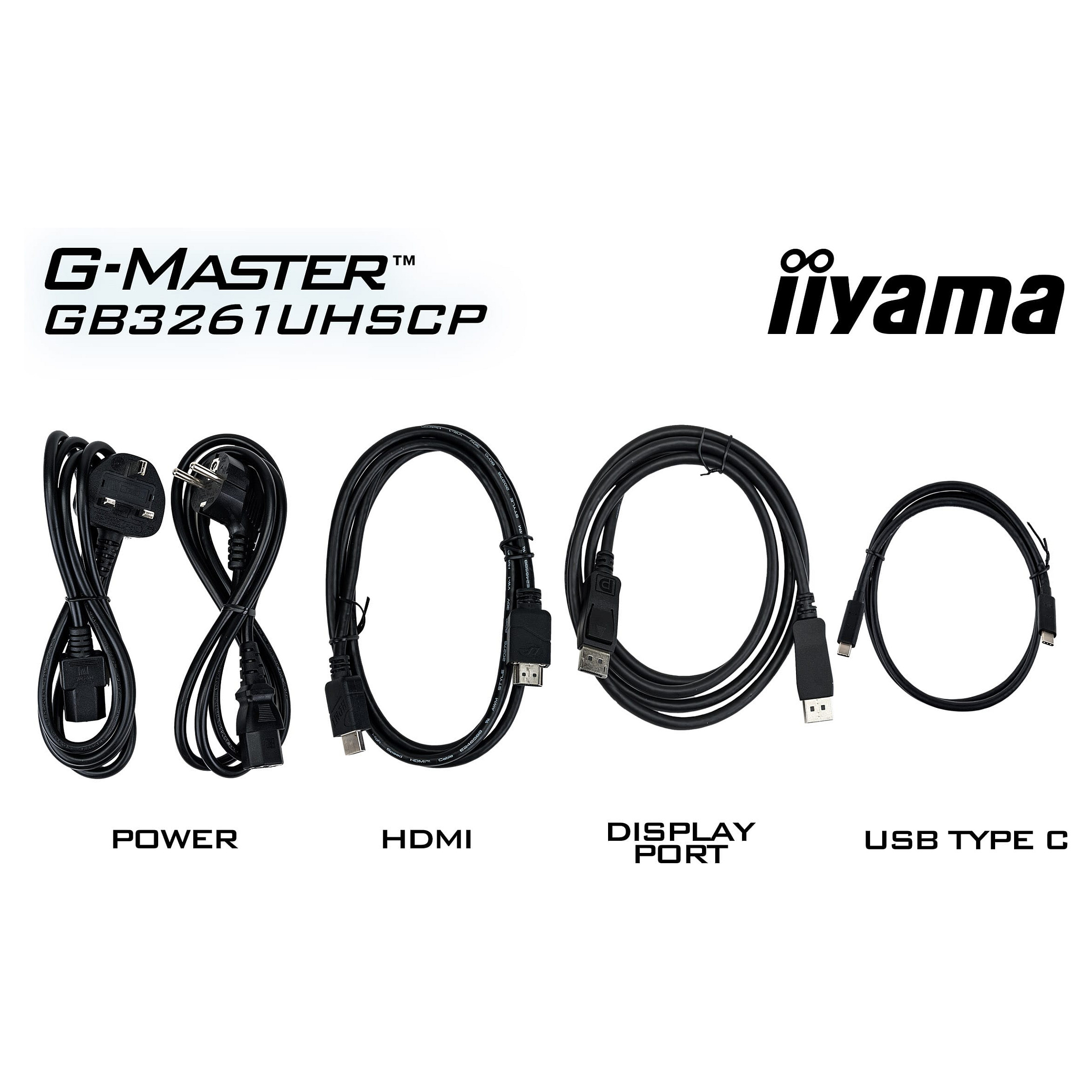 Monitor IIYAMA G-MASTER GB3261UHSCP-B1 80,0 cm/31,5" (3840x2160) 169 VA 0,6ms 144Hz HDMI 2.1×2 DisplayPort 1.4 USB-C (95W) USB-Hub VESA Speaker Crna-9