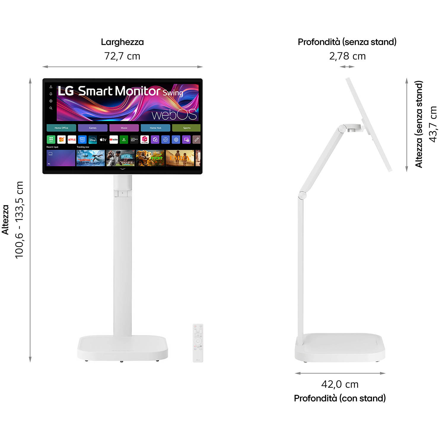 Monitor LG 32U889SA-W 31,5" (3840×2160) IPS 5 ms 60Hz USB-C (65W) ×3 HDMI ×2 Touchscreen-6