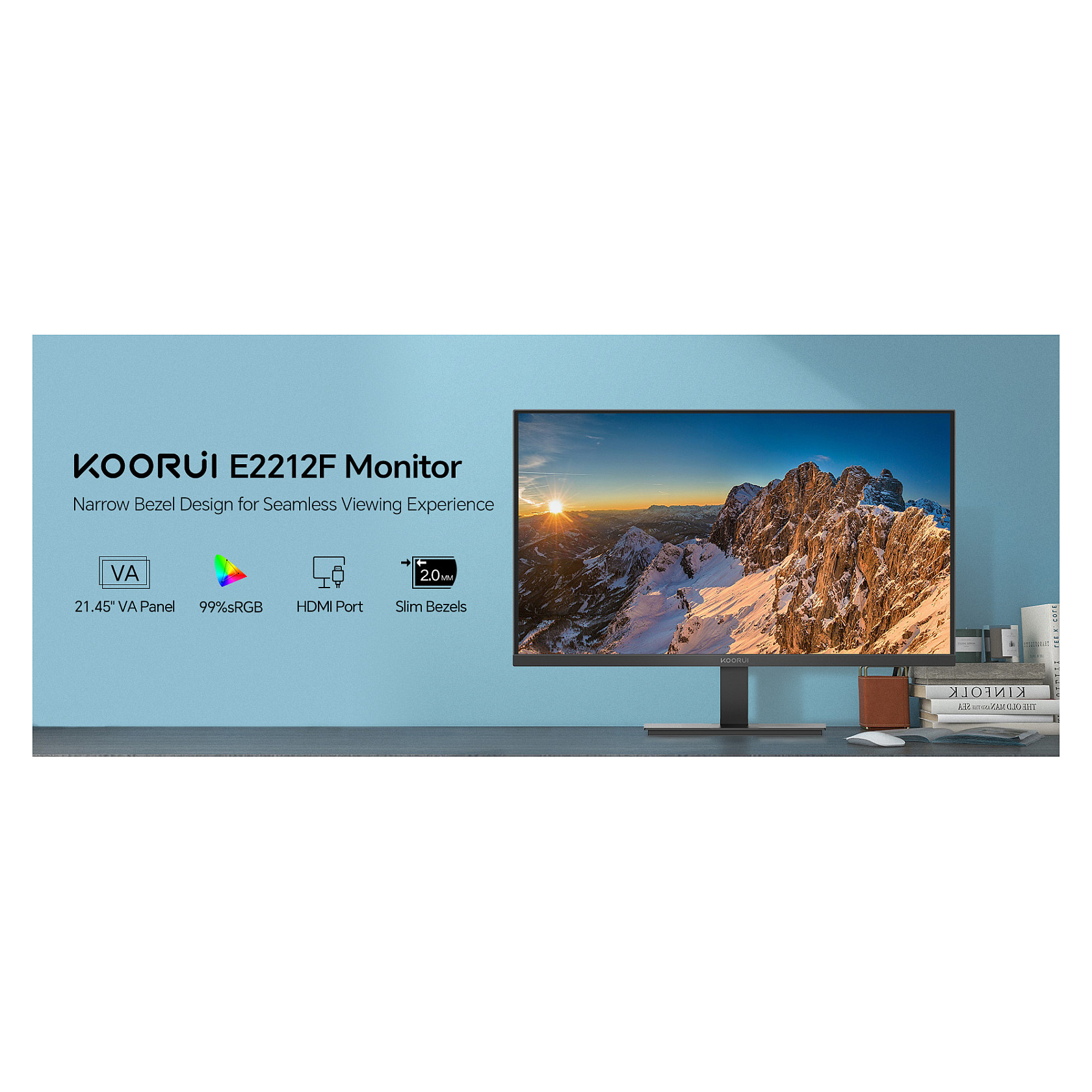 Monitor KOORUI E2212F FHD 54,5 cm (21,45 Zoll)-16