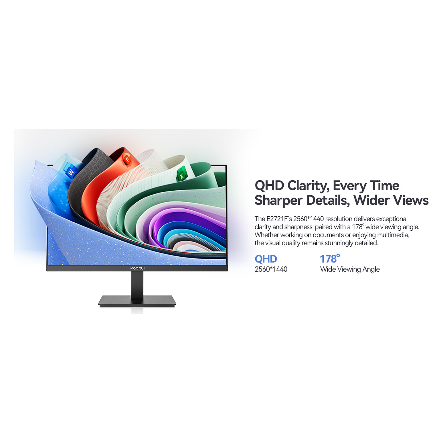 Monitor KOORUI E2721F QHD 68,6 cm (27 Zoll)-2