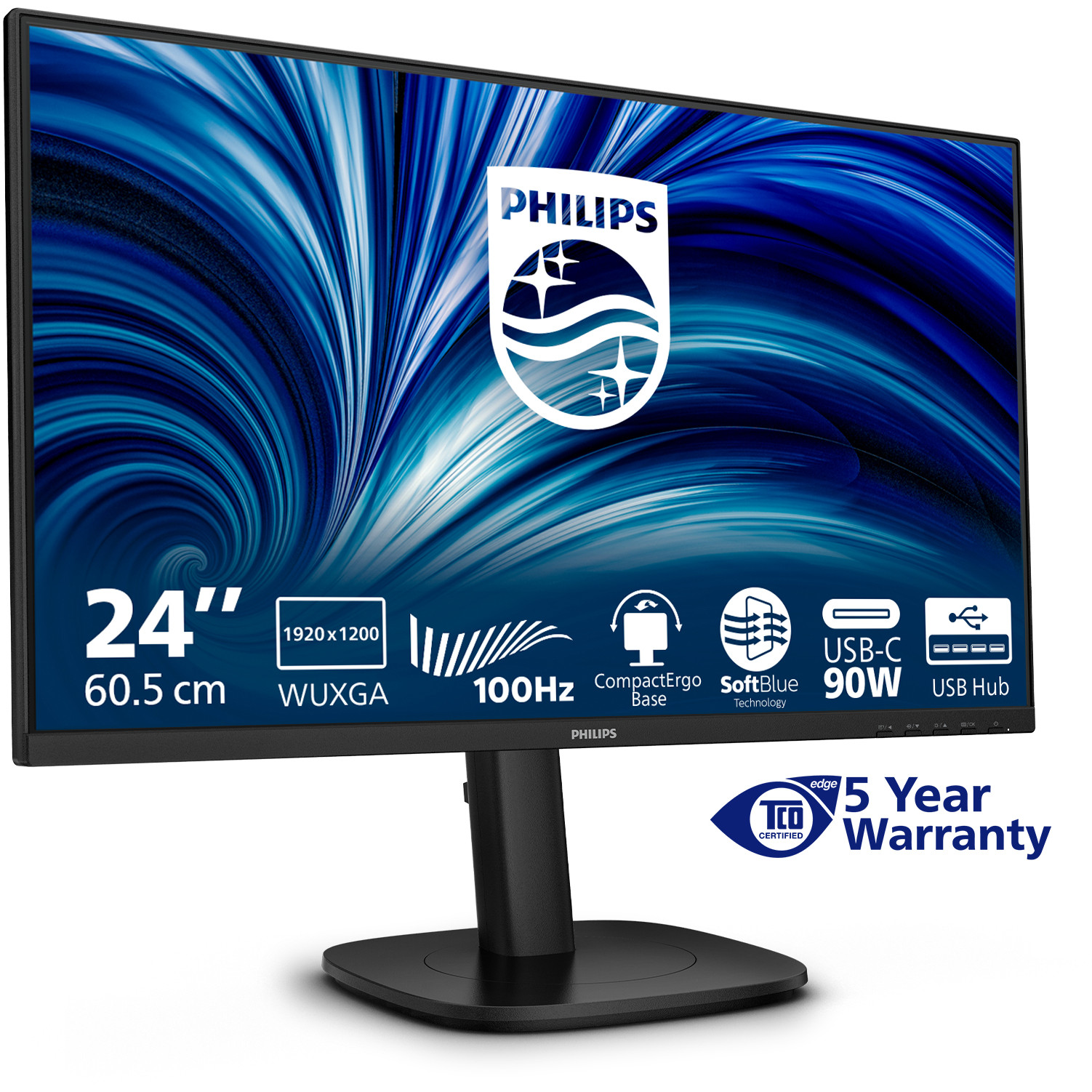 Monitor PHILIPS 24B2U3301D 24 Zoll Full HD (1920x1080, 120 Hz, 1x HDMI 1.4, 1x DP 1.4)-7