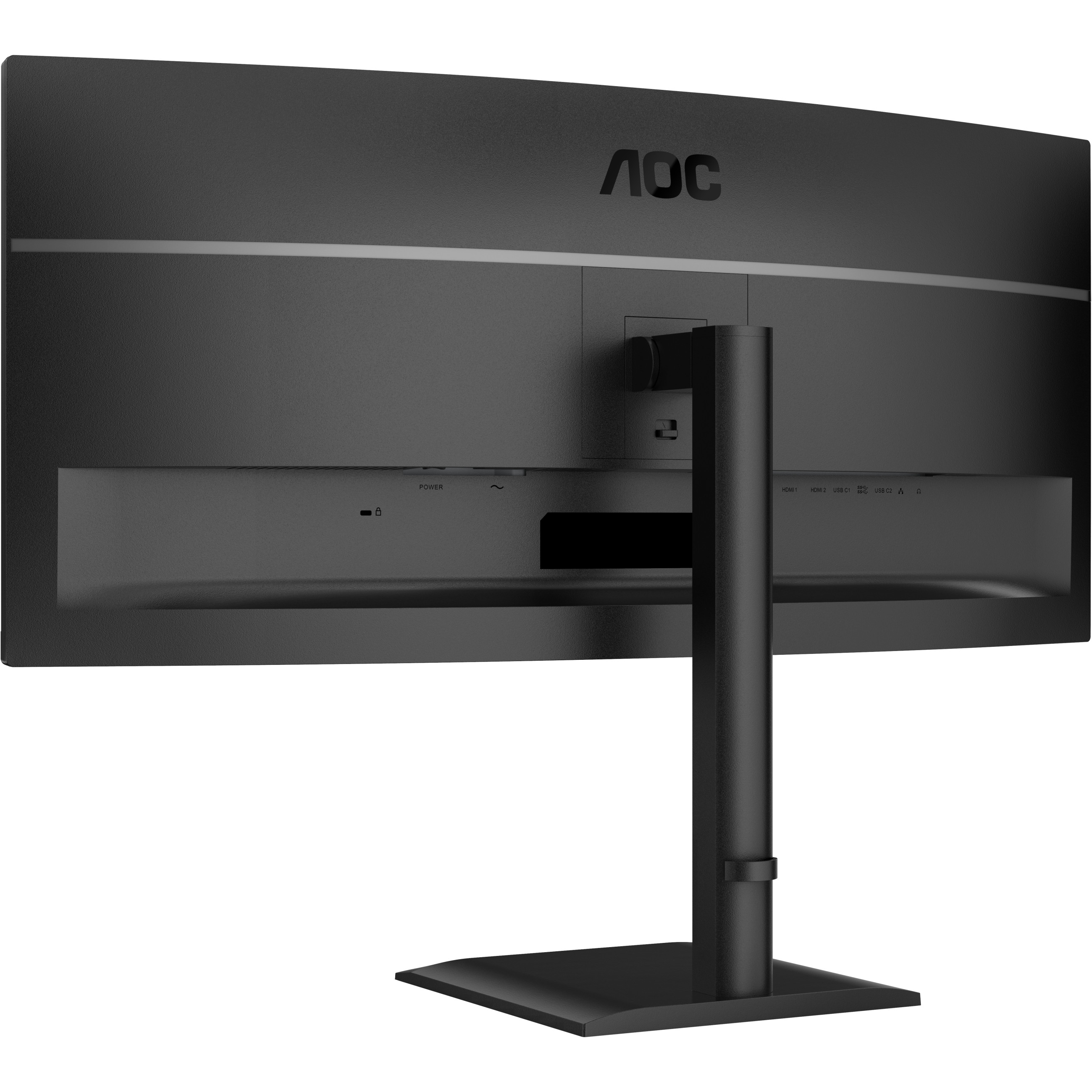 Monitor AOC CU34E4CV 34" (3440x1440, 100Hz, VA, 1ms, 2xHDMI, DP, USB-C, zakrivljen)-9