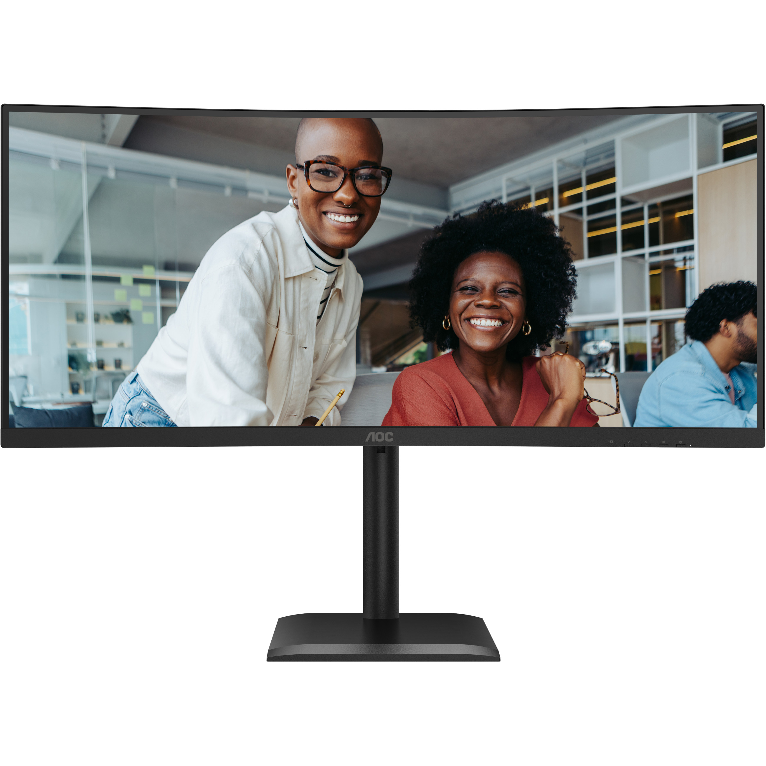 Monitor AOC CU34E4CV 34" (3440x1440, 100Hz, VA, 1ms, 2xHDMI, DP, USB-C, zakrivljen)-15