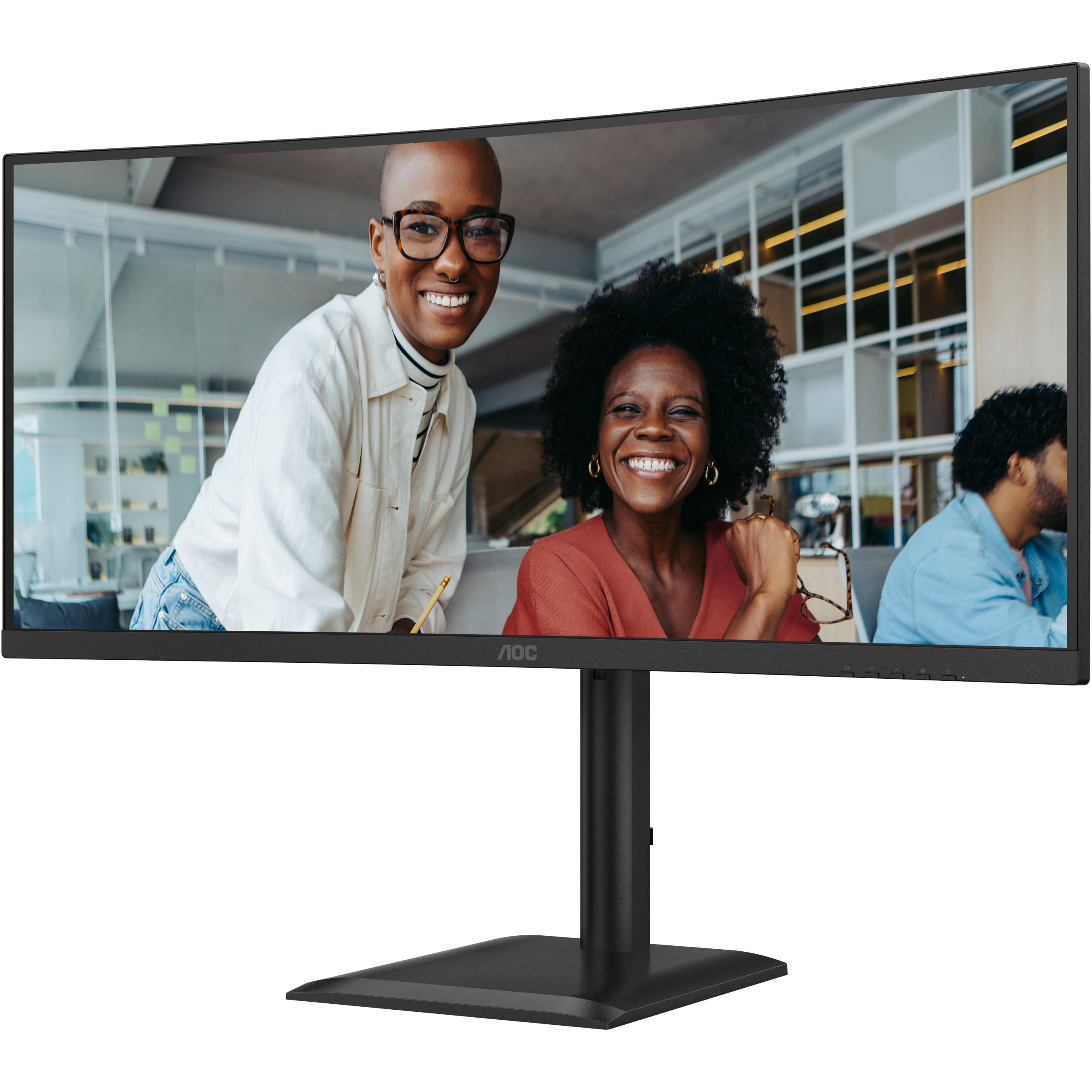 Monitor AOC CU34E4CV 34" (3440x1440, 100Hz, VA, 1ms, 2xHDMI, DP, USB-C, zakrivljen)-16