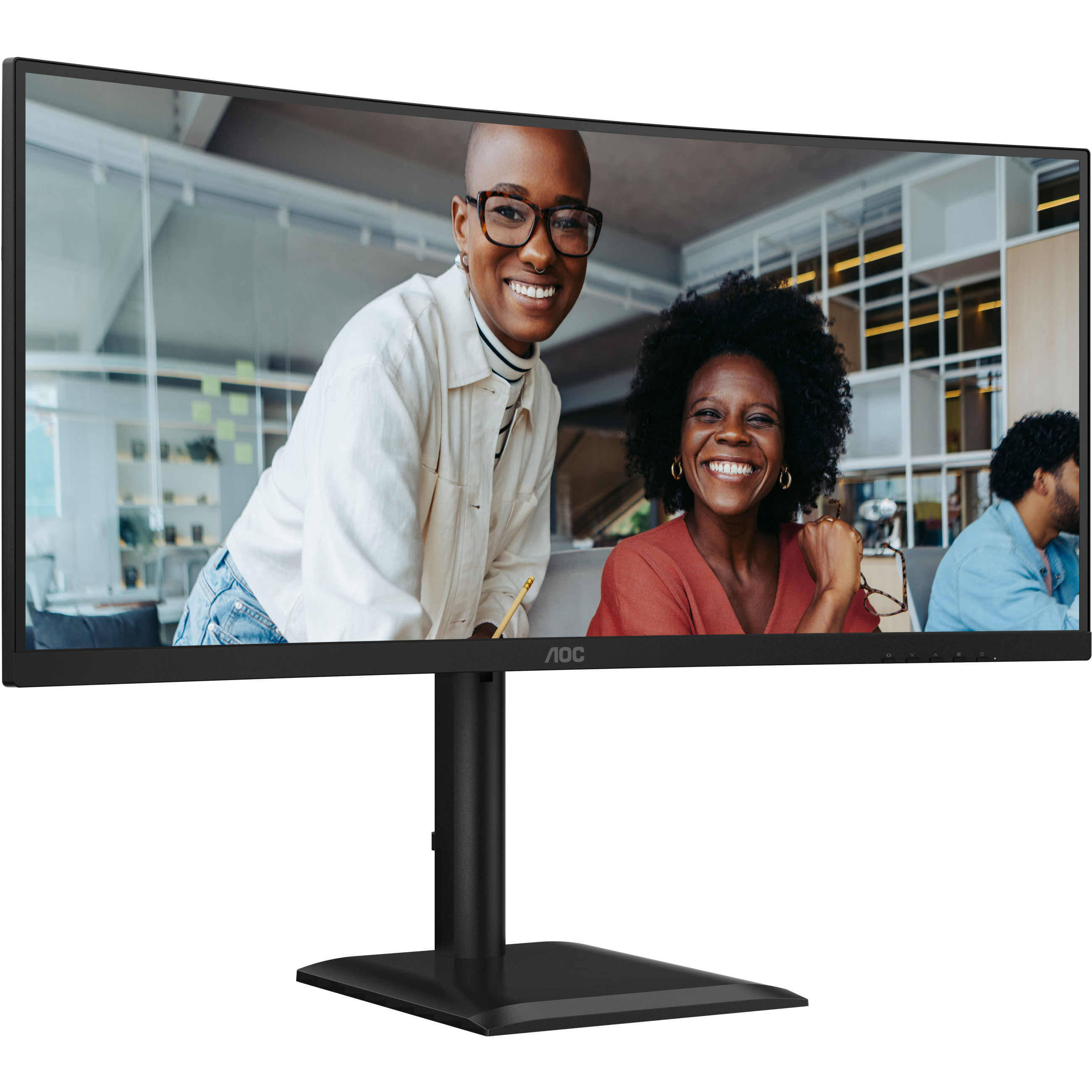 Monitor AOC CU34E4CV 34" (3440x1440, 100Hz, VA, 1ms, 2xHDMI, DP, USB-C, zakrivljen)-17