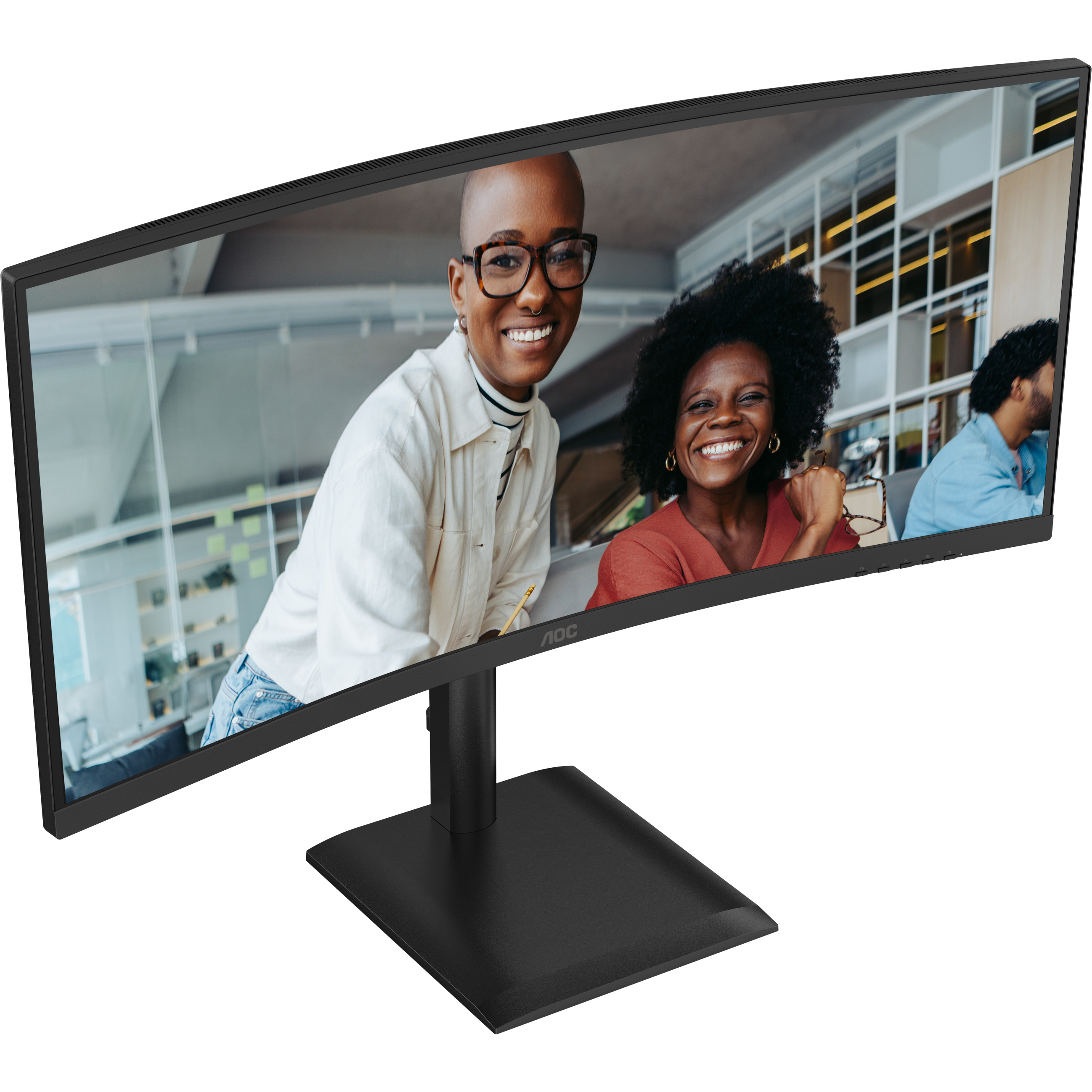Monitor AOC CU34E4CV 34" (3440x1440, 100Hz, VA, 1ms, 2xHDMI, DP, USB-C, zakrivljen)-18