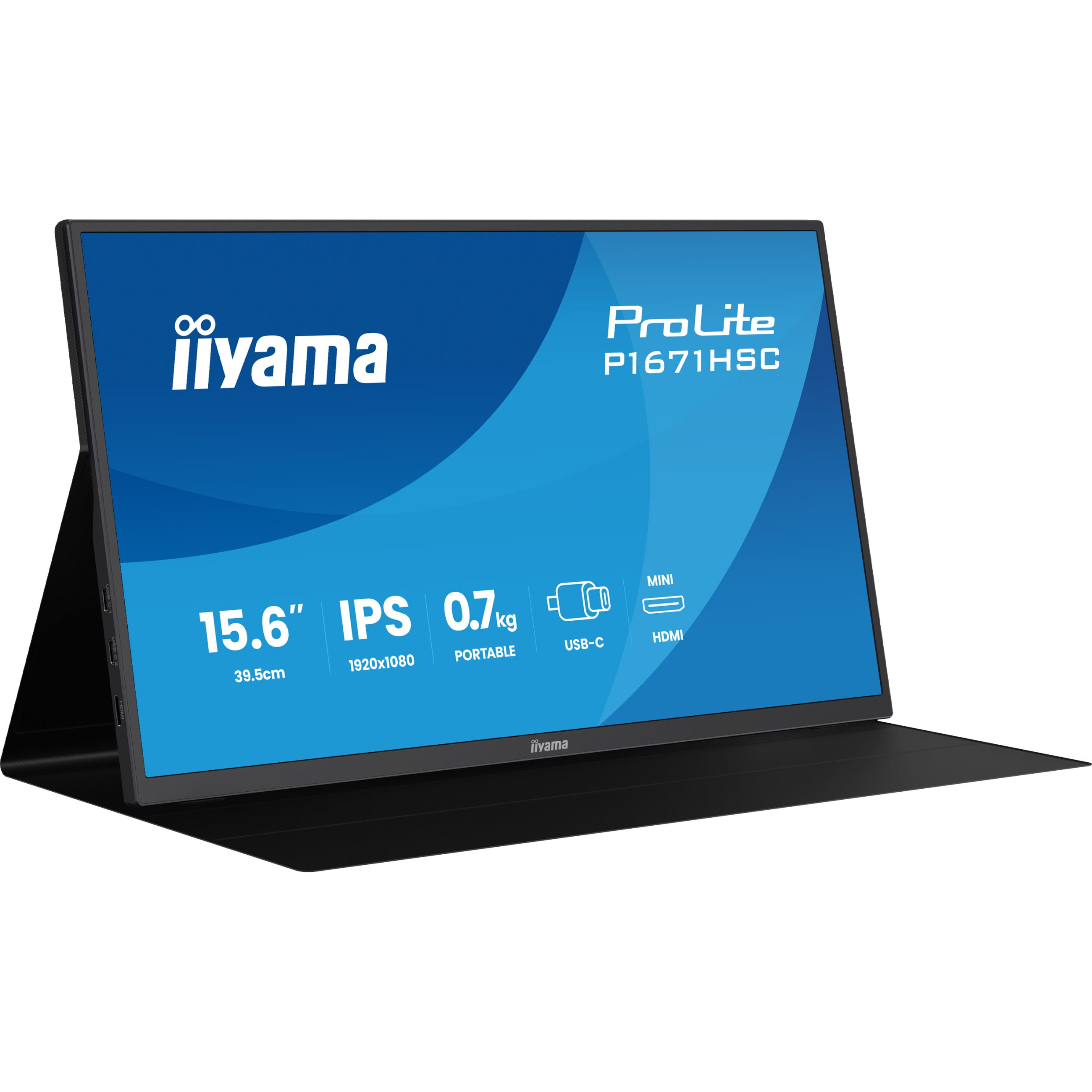 Monitor IIYAMA P1671HSC-B1 39,5cm (15,6") 169 mHDMI+2xUSB-C IPS