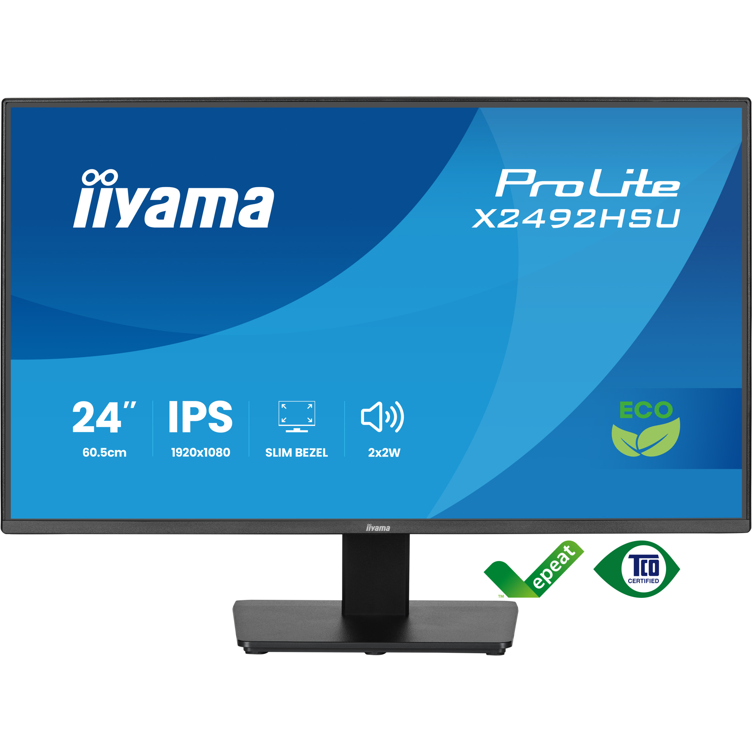 Monitor IIYAMA X2492HSU-B1 60.5cm (24") 1610 HDMI DP 2xUSB IPS-1