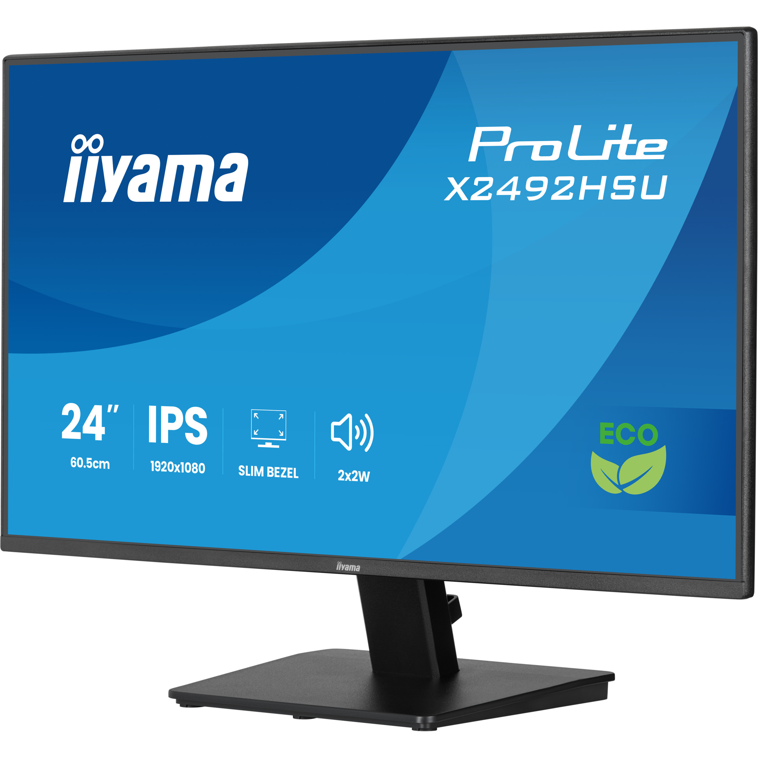 Monitor IIYAMA X2492HSU-B1 60.5cm (24") 1610 HDMI DP 2xUSB IPS-14