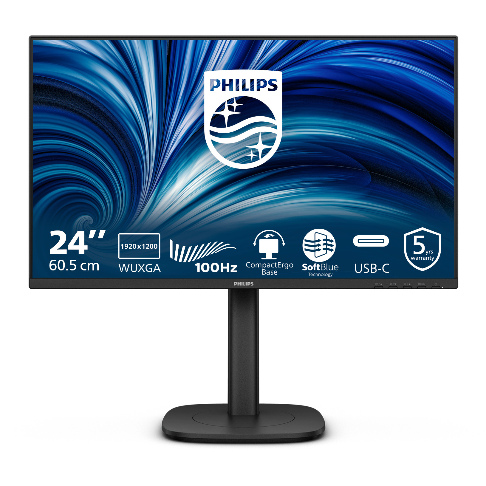 Monitor PHILIPS 24B2N3200D/00 (24 inča, 1920x1080, IPS, 75Hz, 4ms, HDMI, VGA)