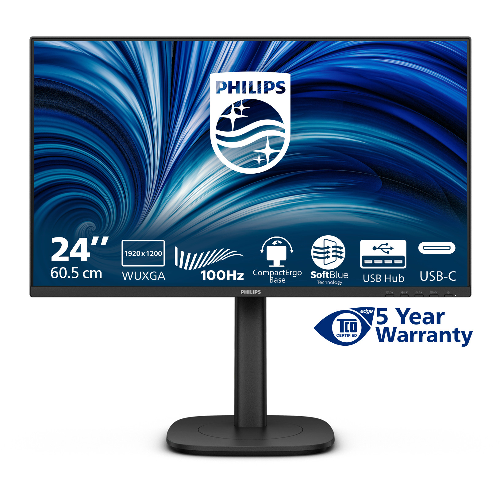 Monitor PHILIPS 24B2N3200D/00 (24 inča, 1920x1080, IPS, 75Hz, 4ms, HDMI, VGA)-6