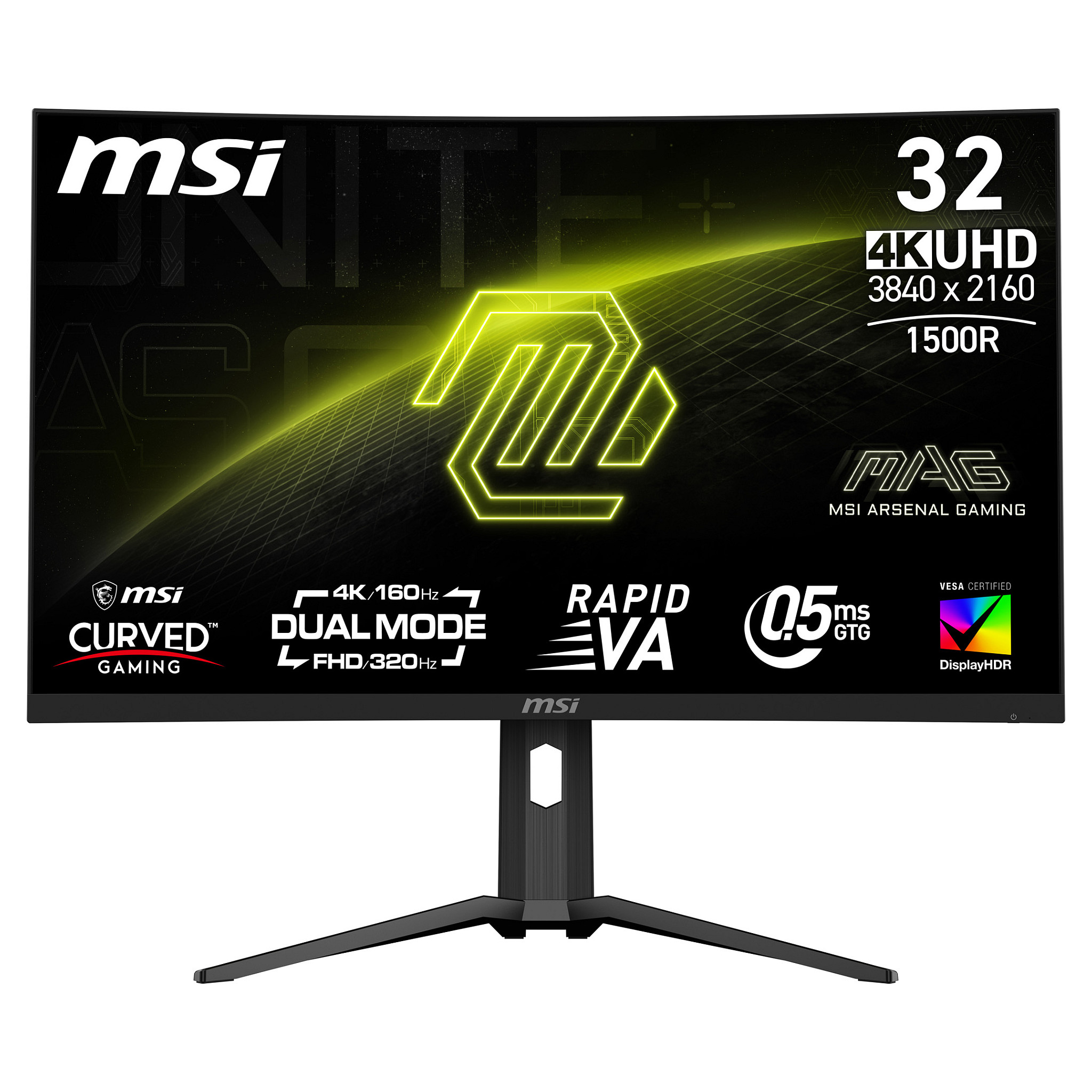 Monitor MSI MAG 321CUPDFDE 31.5" Curved UHD 160Hz Black