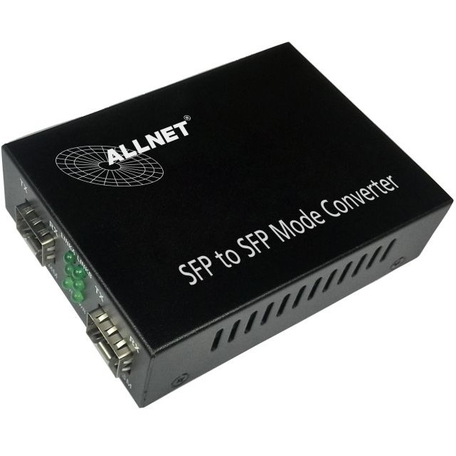 Medienkonverter ALLNET ALL-MC108G-SFP-SFP (1000BASE-SX/-LX, Single-/Multimode, SFP, Mini-GBIC, Anschluss)-0