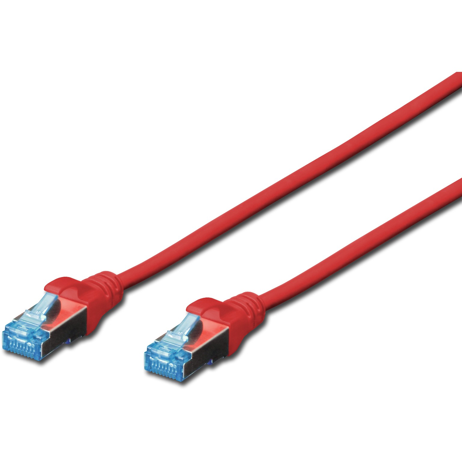Kabel DIGITUS Patchkabel RJ45 SF/UTP Cat5e 2.00m rot
