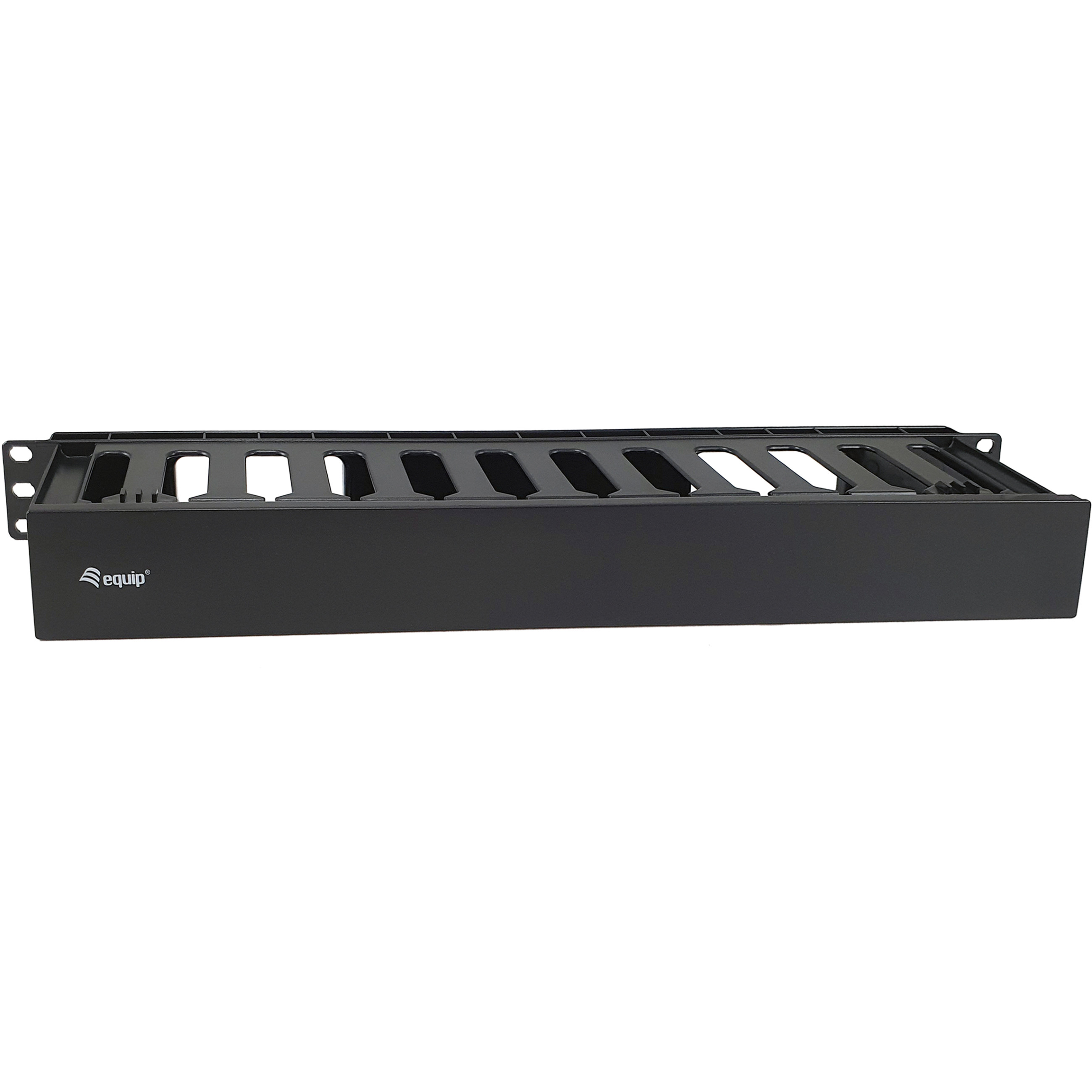 Kabelmanagement Panel EQUIP 19" abnehmbare Heckplatte crna boja-0