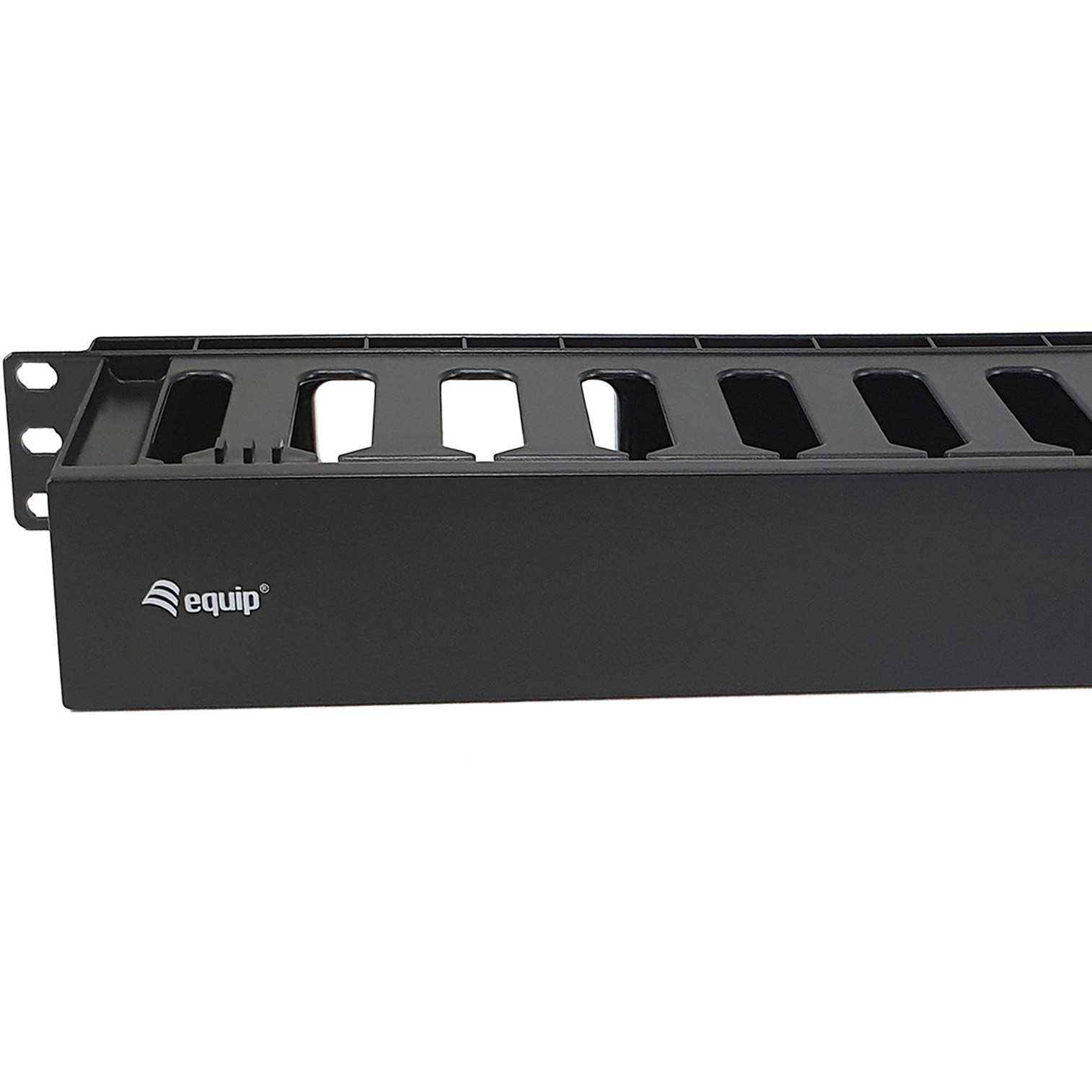 Kabelmanagement Panel EQUIP 19" abnehmbare Heckplatte crna boja-2