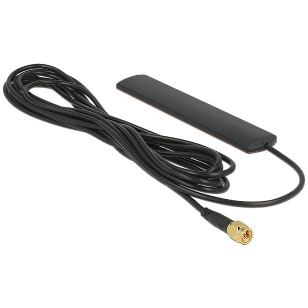 Antena DELOCK 88431 (LTE, SMA, 3 dBi, omnidirekcijska, crna)
