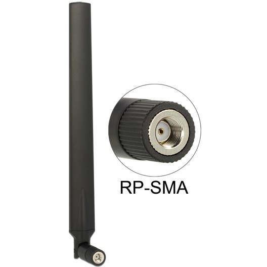 DELOCK 88895 WLAN Antena (RP-SMA, 2.4/5 GHz, 4-7 dBi, dvopojasna)