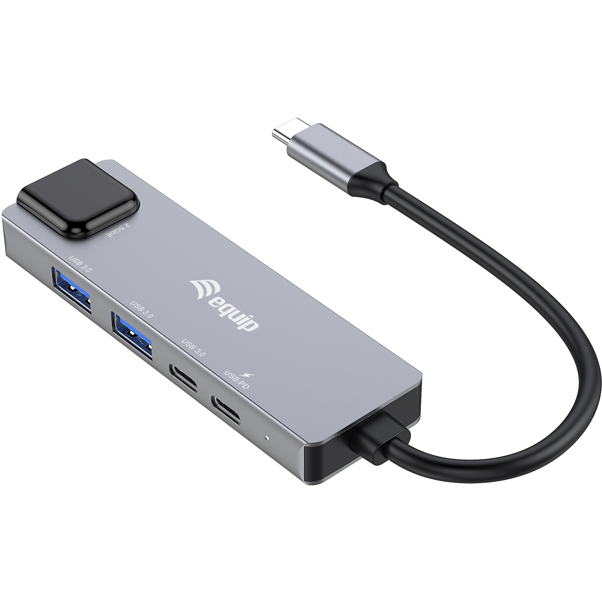 Adapter EQUIP USB-C -> RJ45 10/100/1000/2500 Mbps + USB 3.2-2