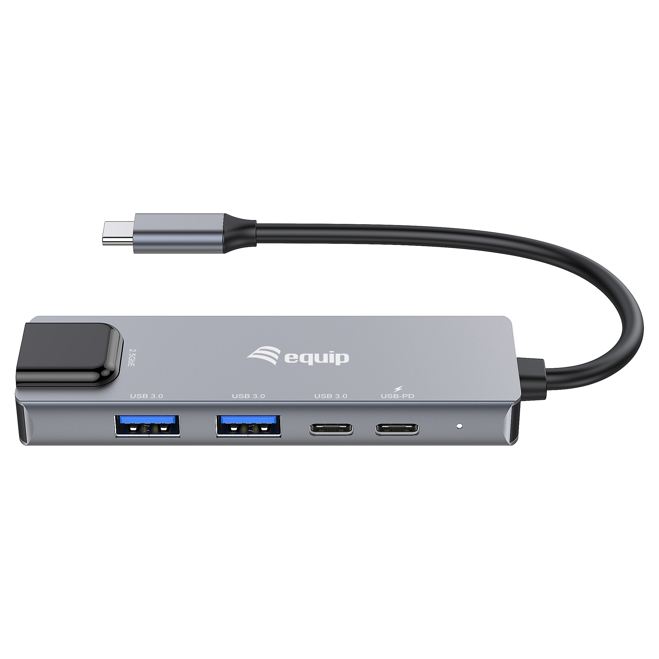 Adapter EQUIP USB-C -> RJ45 10/100/1000/2500 Mbps + USB 3.2-6