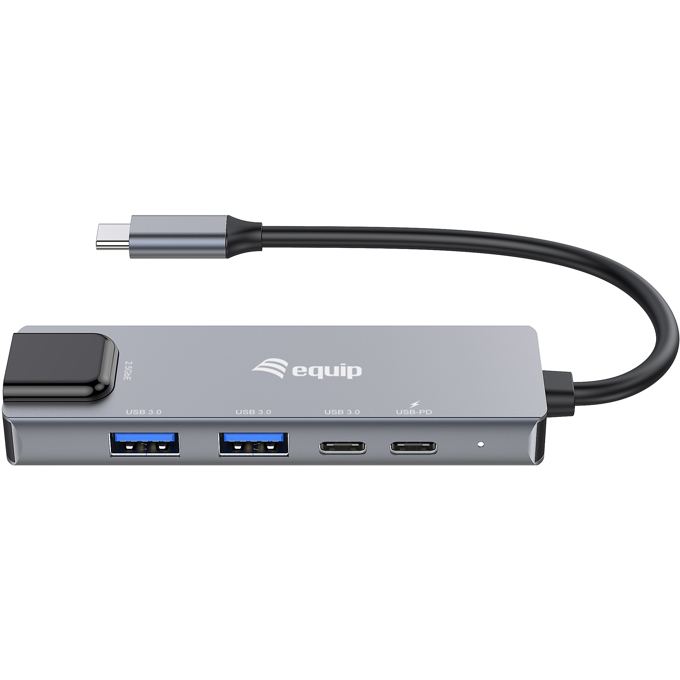 Adapter EQUIP USB-C -> RJ45 10/100/1000/2500 Mbps + USB 3.2-3