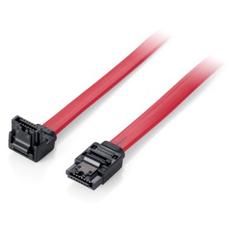 Kabel EQUIP Flachkabel SATA 6Gbps 0.50m s metalnim kopčama