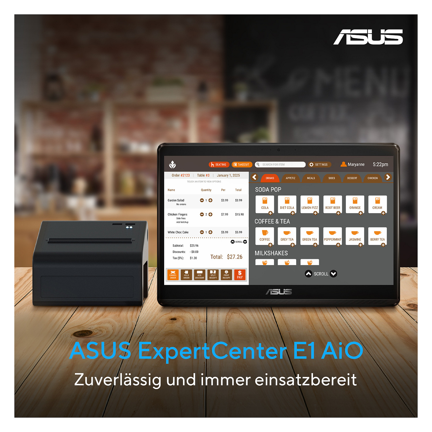 Laptop ASUS AiO E1 15.6" Touch N4500 4 128 crna boja-10