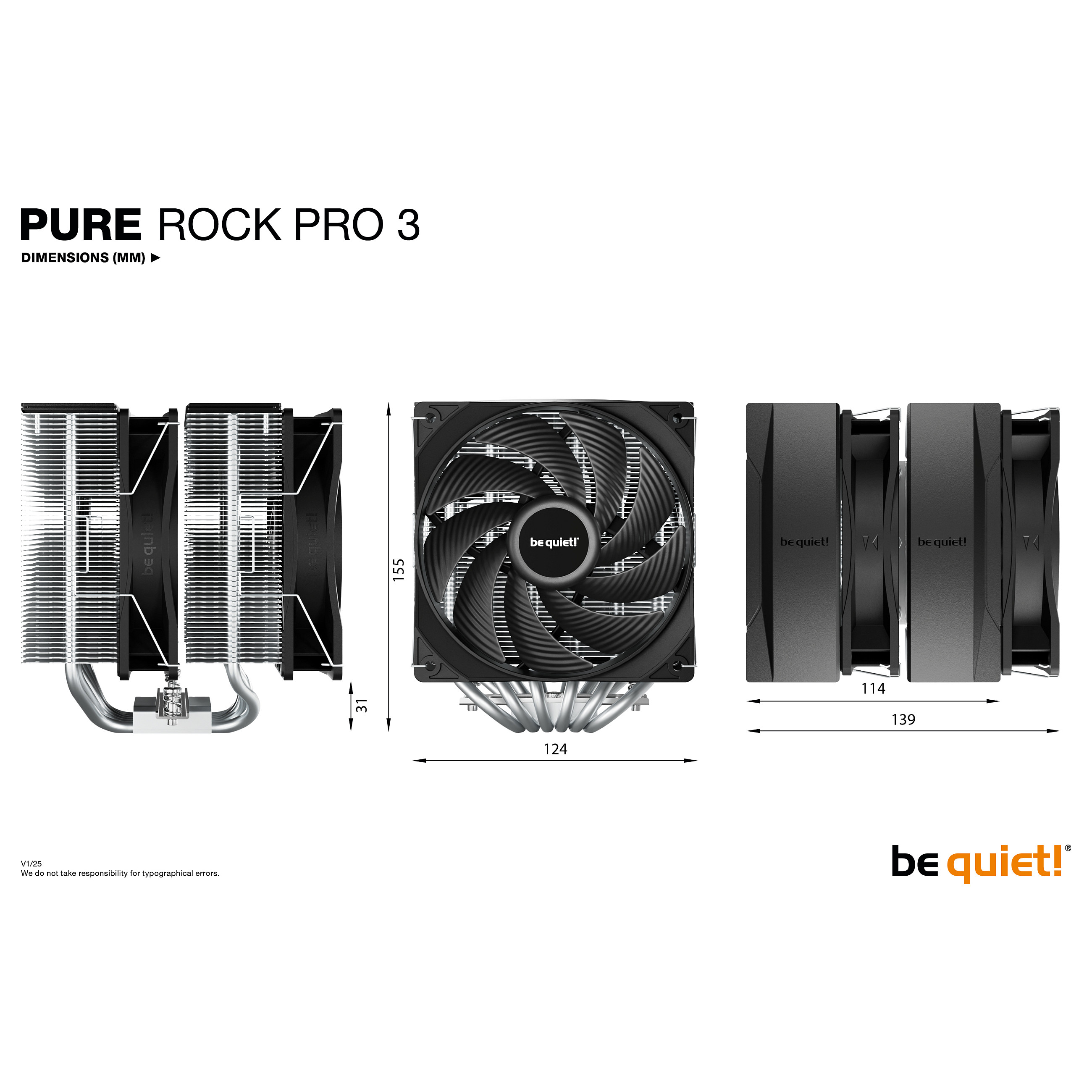 K Cooler BE QUIET! PURE ROCK PRO 3-6