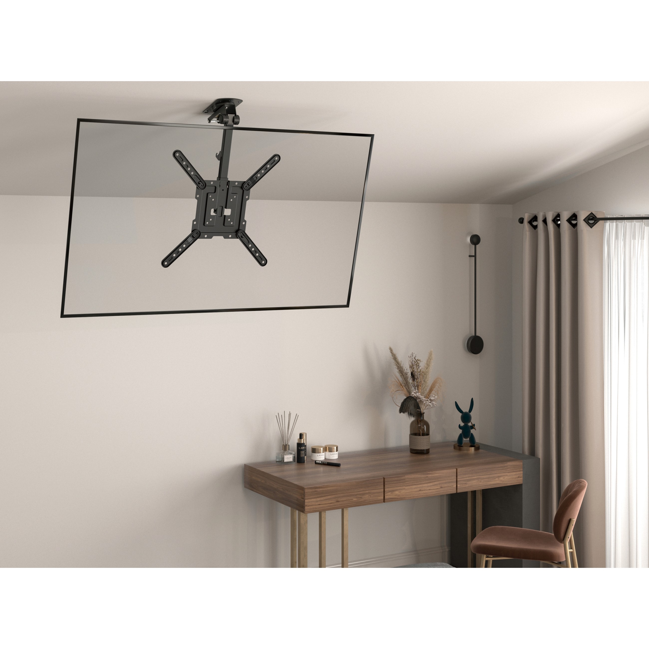 Držač za zid EQUIP Deckenhalterung 23"-55"/1TFT 20kg crna boja-4