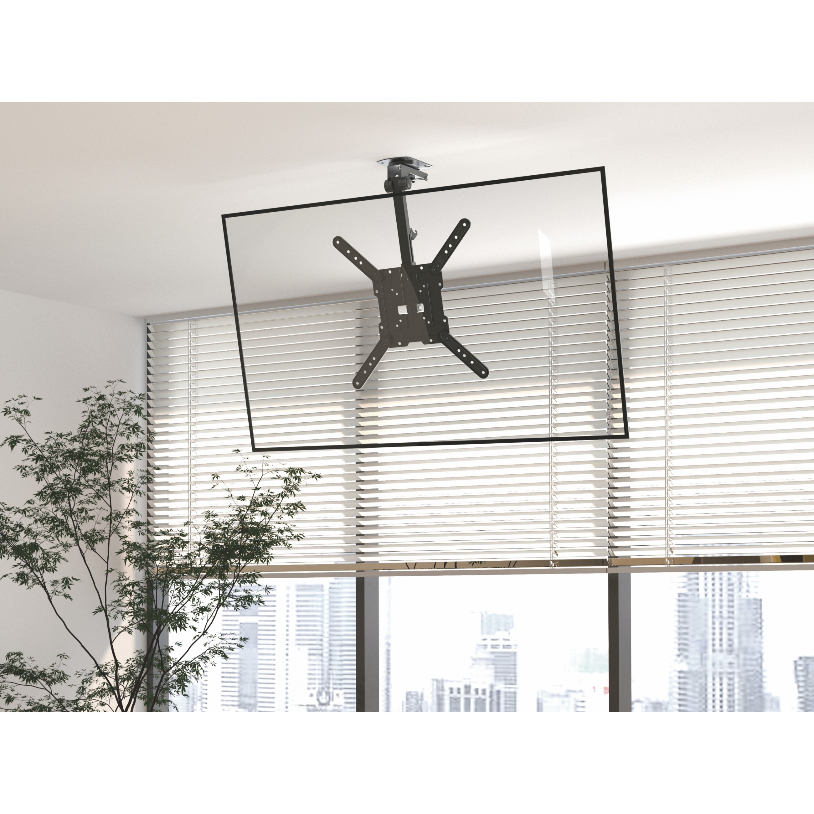 Držač za zid EQUIP Deckenhalterung 23"-55"/1TFT 20kg crna boja-5