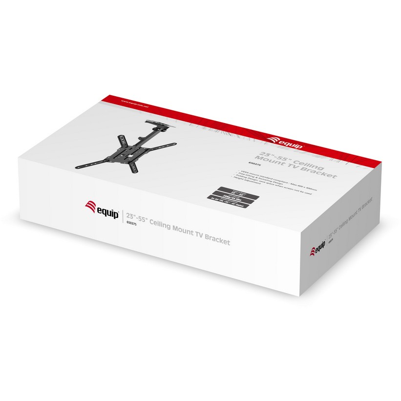 Držač za zid EQUIP Deckenhalterung 23"-55"/1TFT 20kg crna boja-7