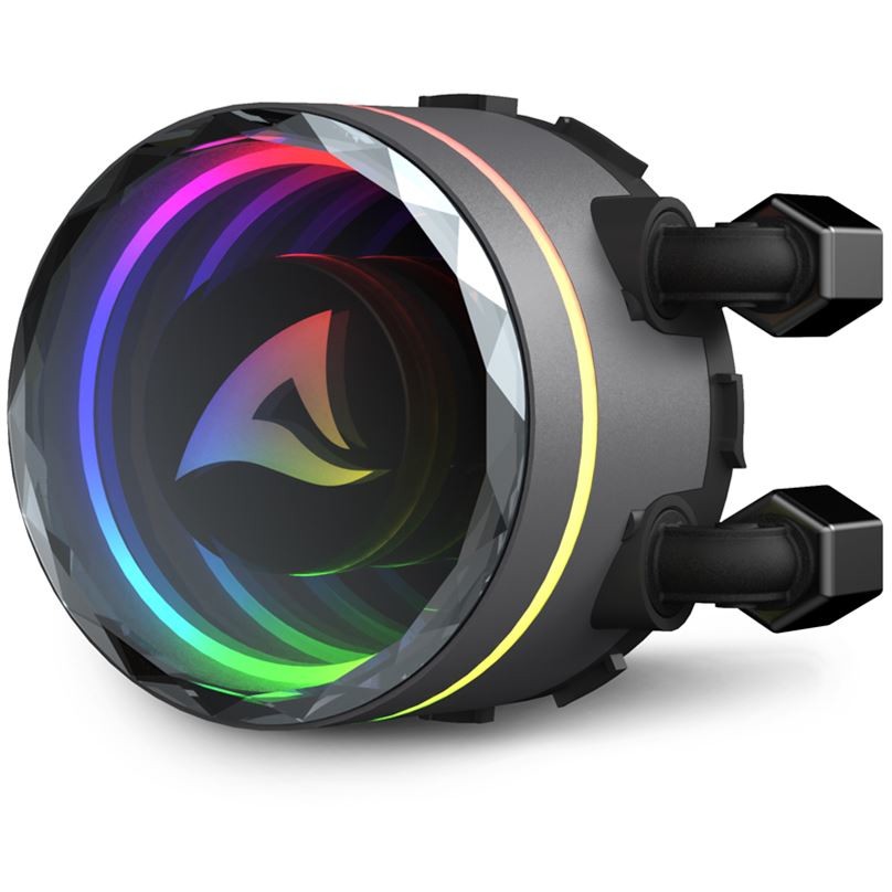 Hladnjak SHARKOON Wasserkühlung S90 RGB 3 Lüfter 360mm crna boja-3