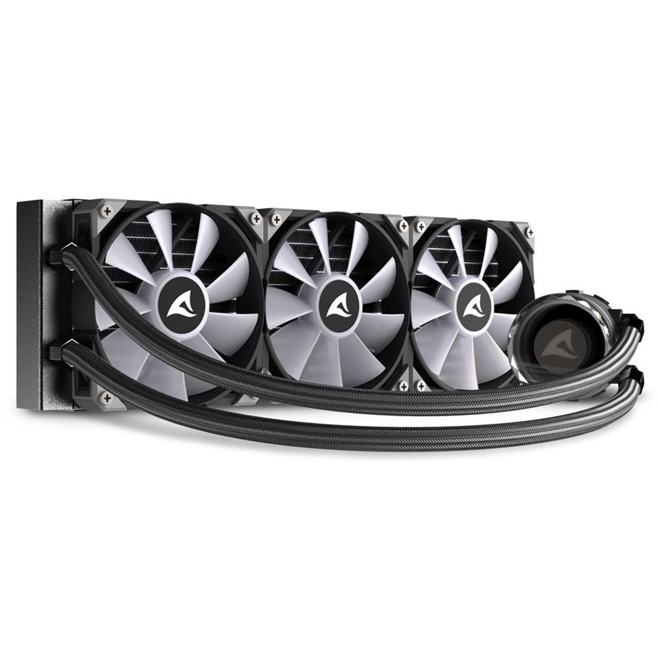 Hladnjak SHARKOON Wasserkühlung S90 RGB 3 Lüfter 360mm crna boja-8