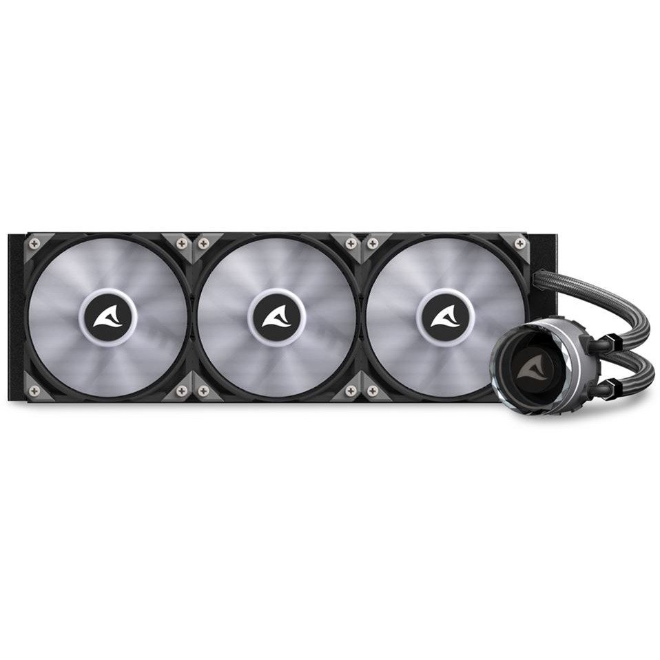 Hladnjak SHARKOON Wasserkühlung S90 RGB 3 Lüfter 360mm crna boja-12
